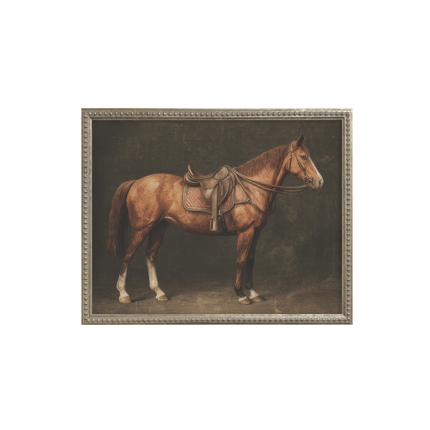 16x20 Silver Bead Horse Series (Set of 6) - Image 4