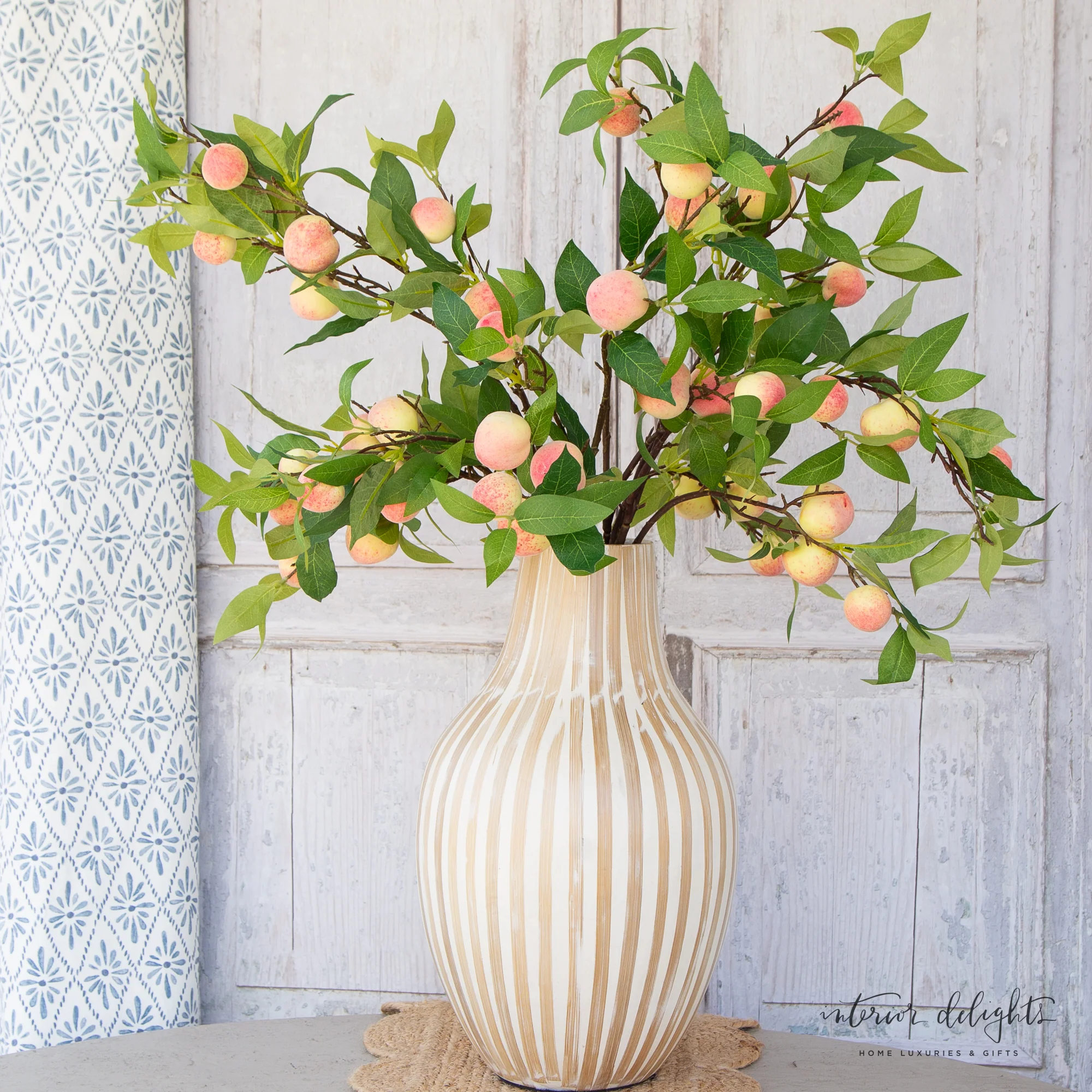 21” Natural Striped Vase - Image 5