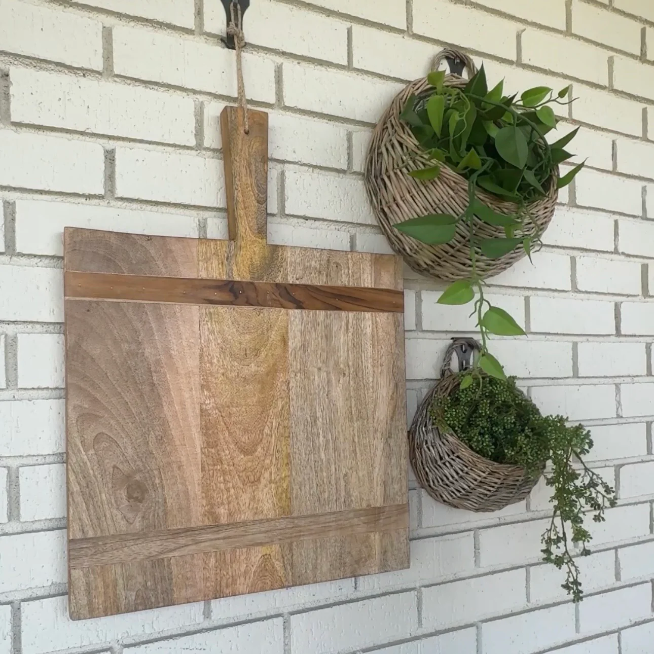 39" Philodendron Leaf Hanging Bush - Image 4