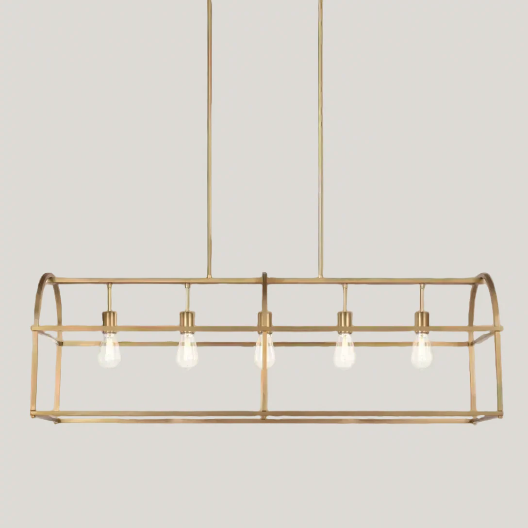 Molly - 5-Light Brass Island Chandelier - Image 3