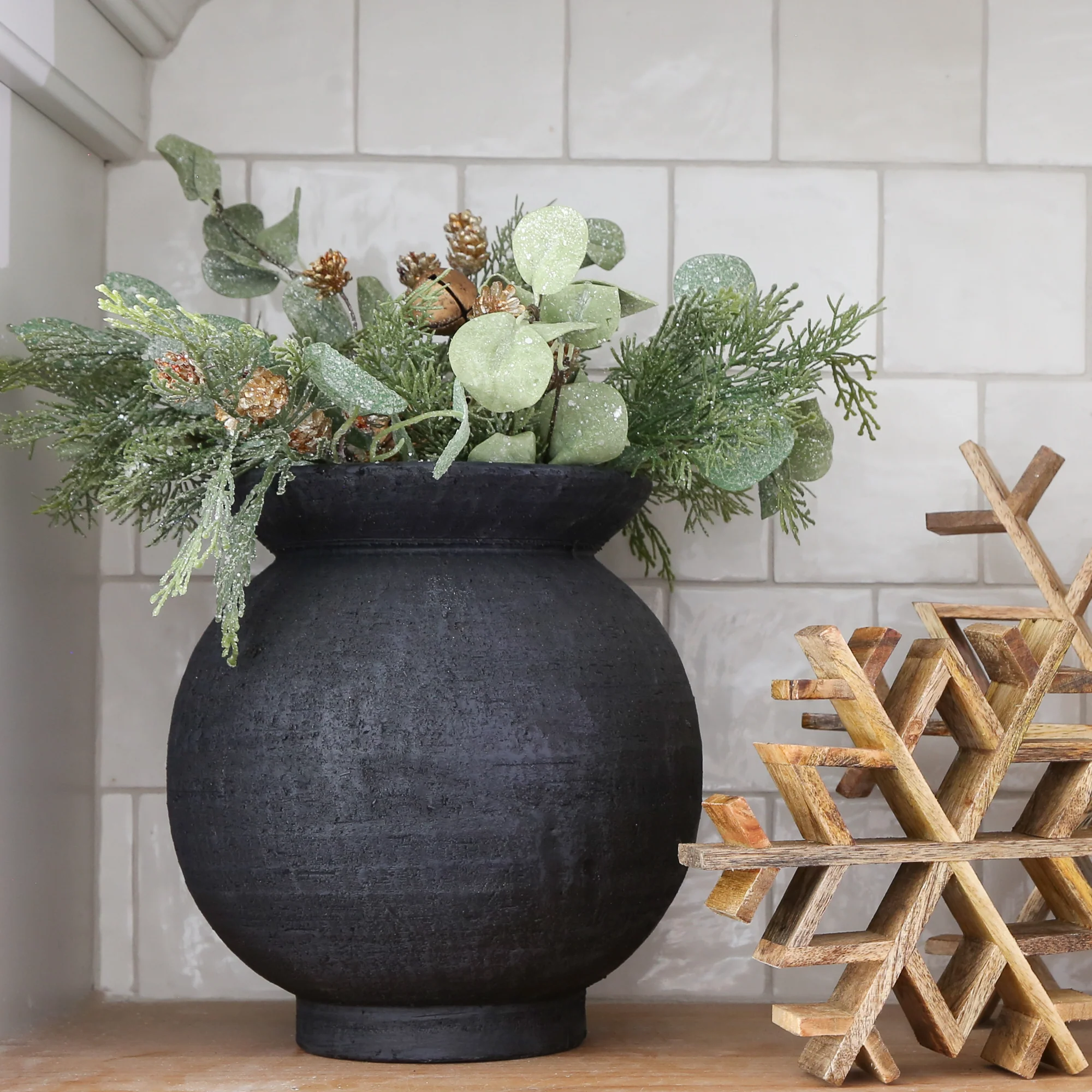 9.5" Black Paul Vase - Image 7