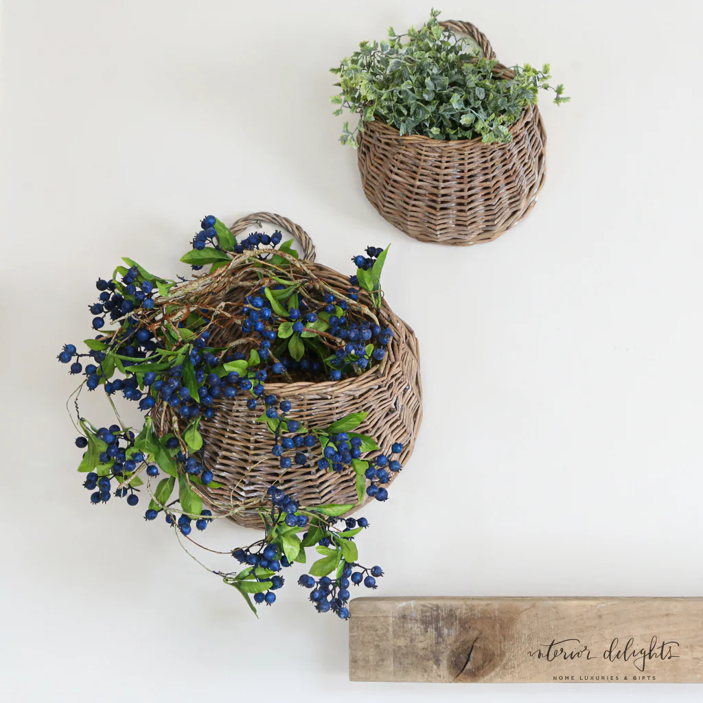 Willow Wall Baskets-Set of Two - Image 4