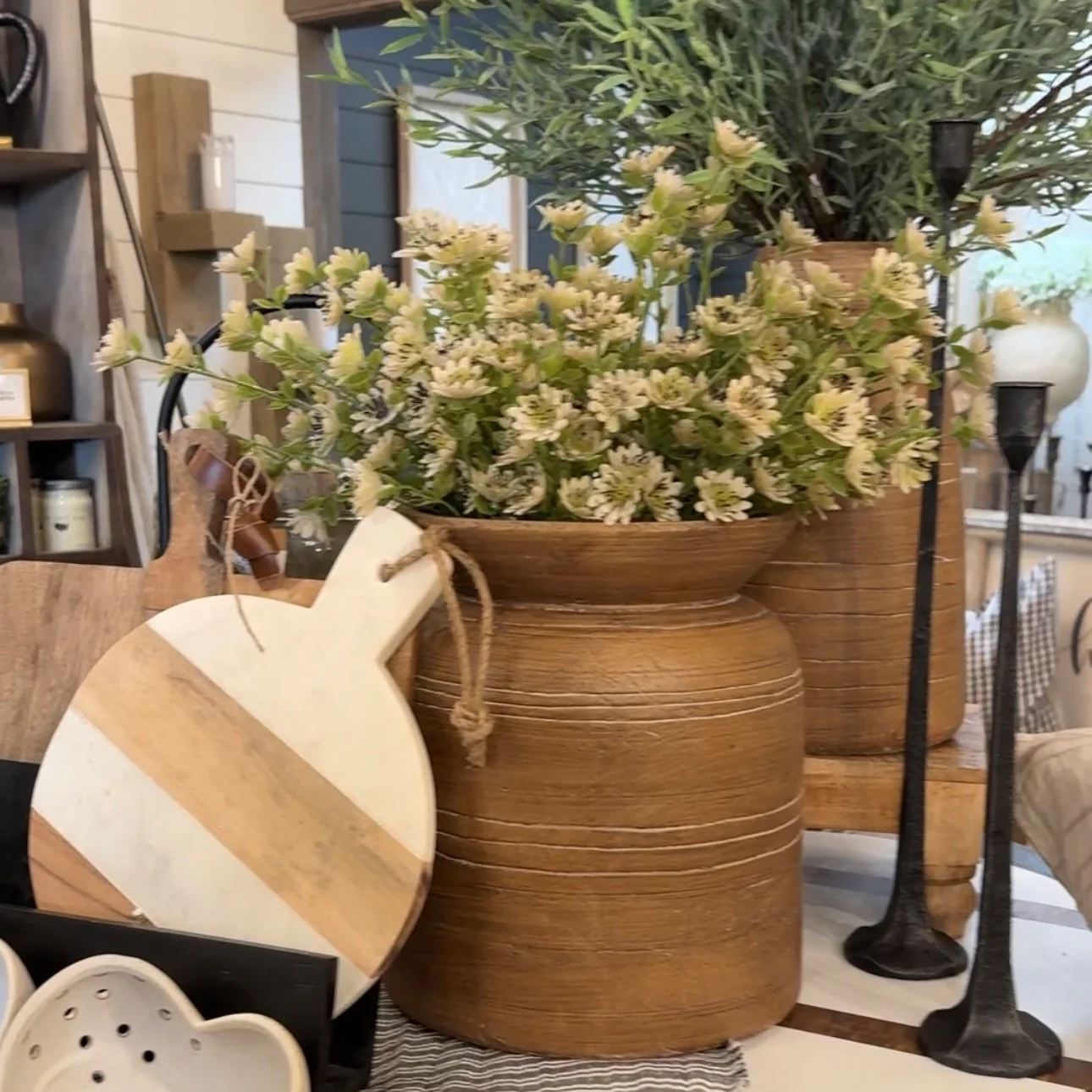 11.5” Brown Line Vase - Image 6