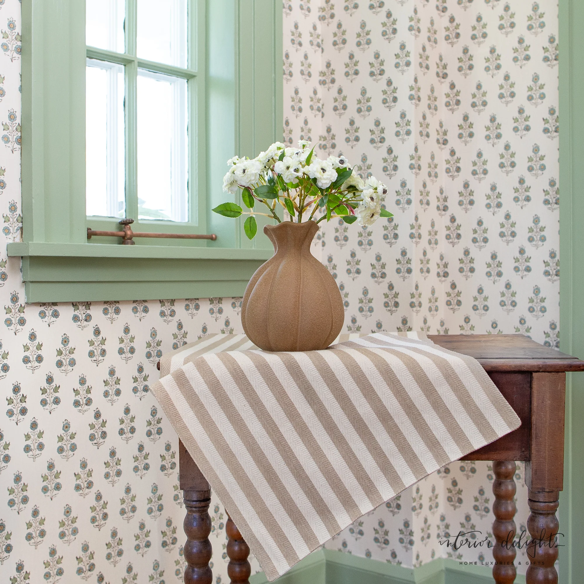 Cream Striped Table Runner - Image 3