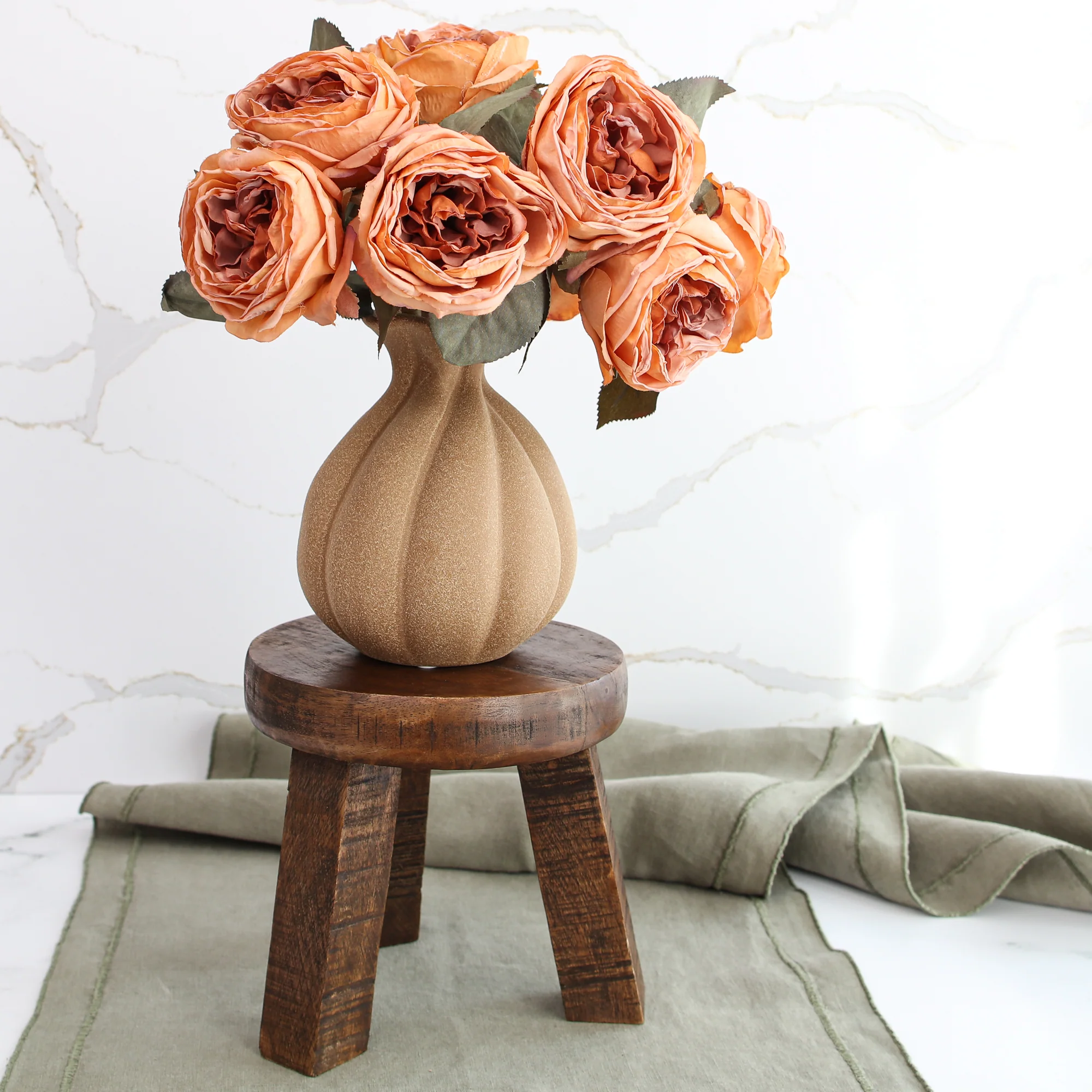 Dark Brown Wooden Stool Riser - Image 4
