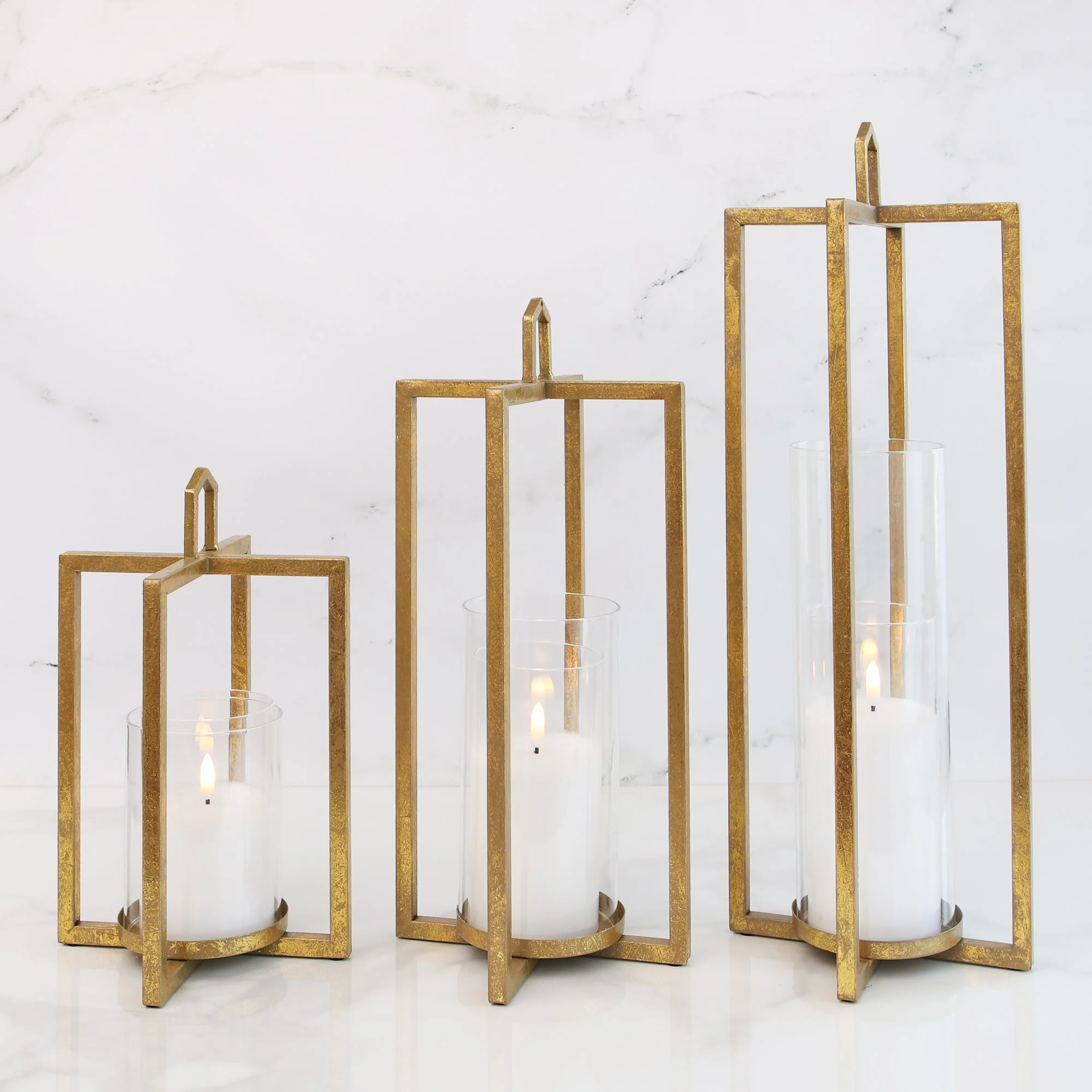 9 Item Set - Gold Mod Lanterns + Candle Rings + Candles Arrangement - Image 4