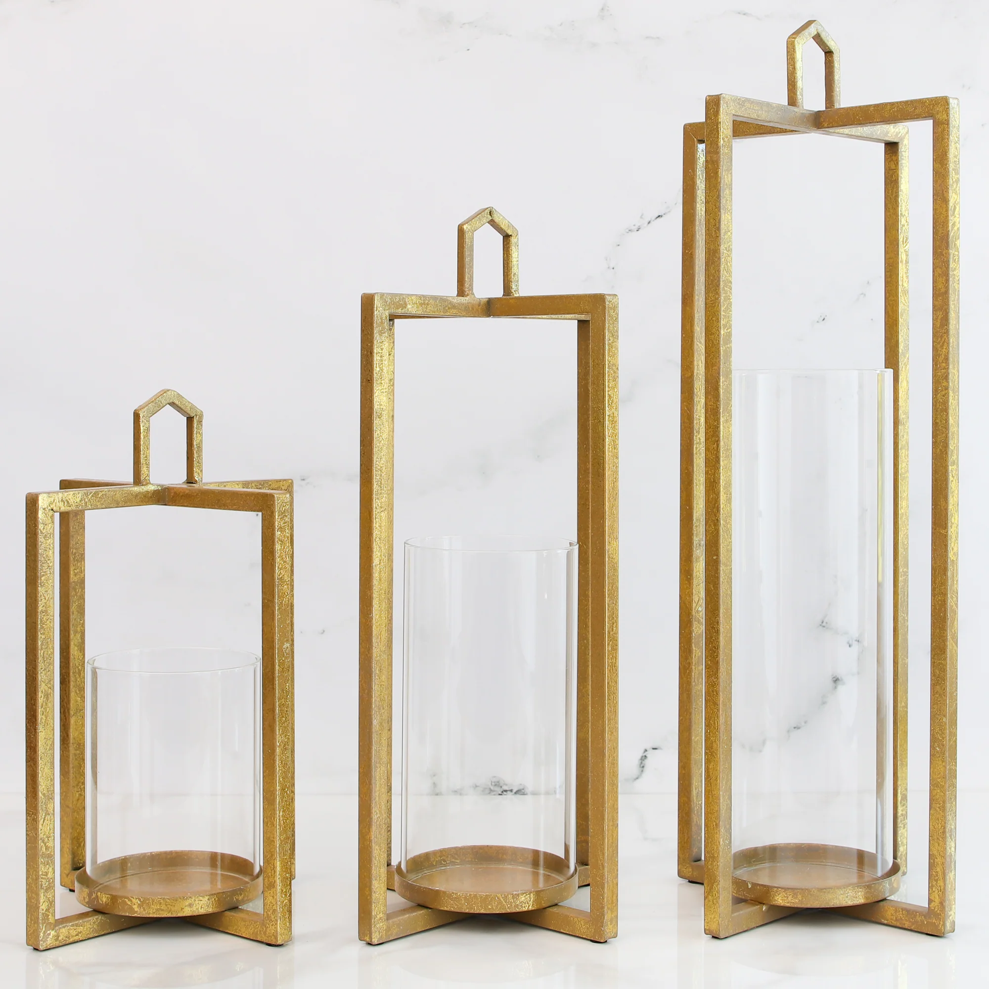 Gold Mod Lantern Set of 3 - Image 4