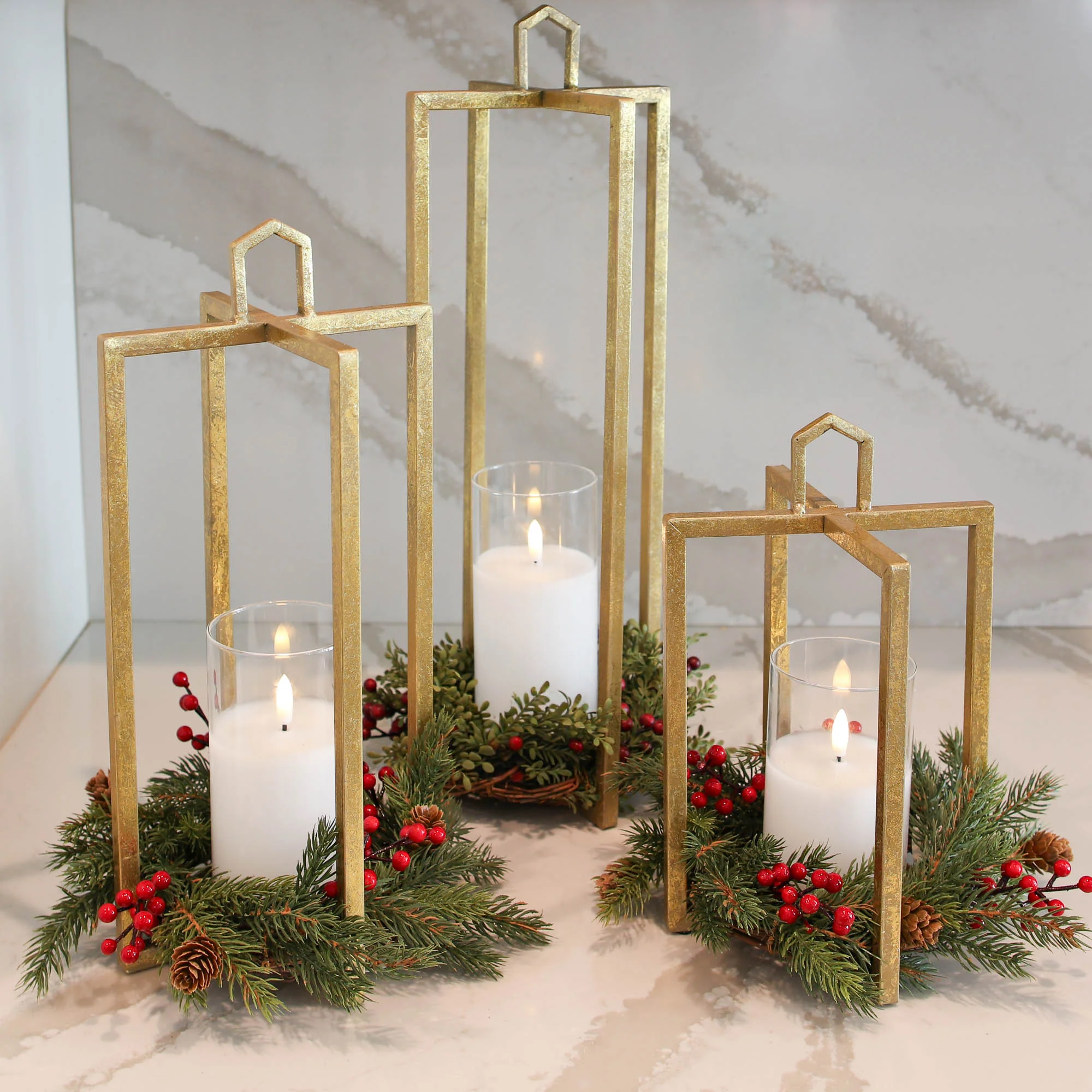 Gold Mod Lantern Set of 3 - Image 6