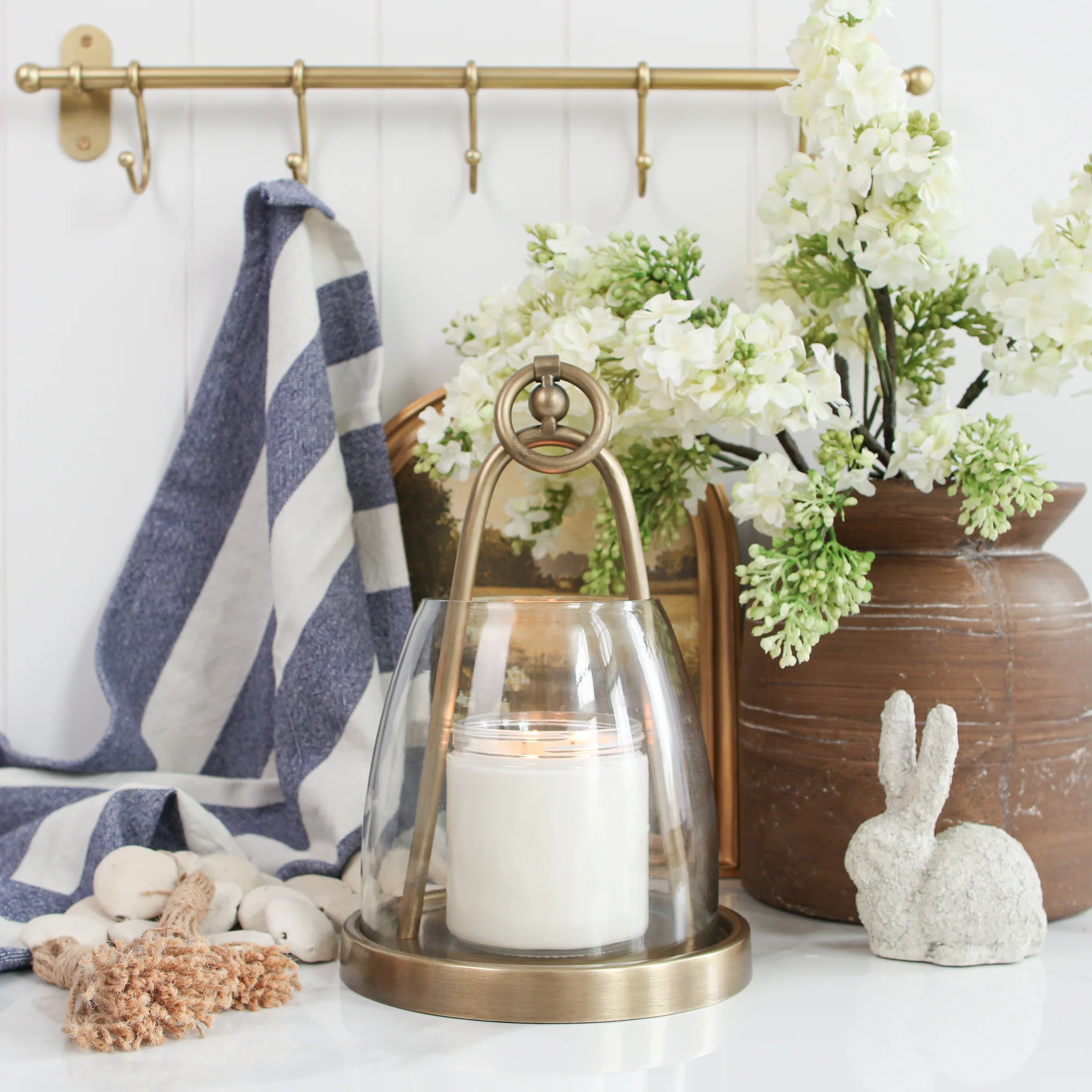 Gold Ring Top Lantern - Image 4