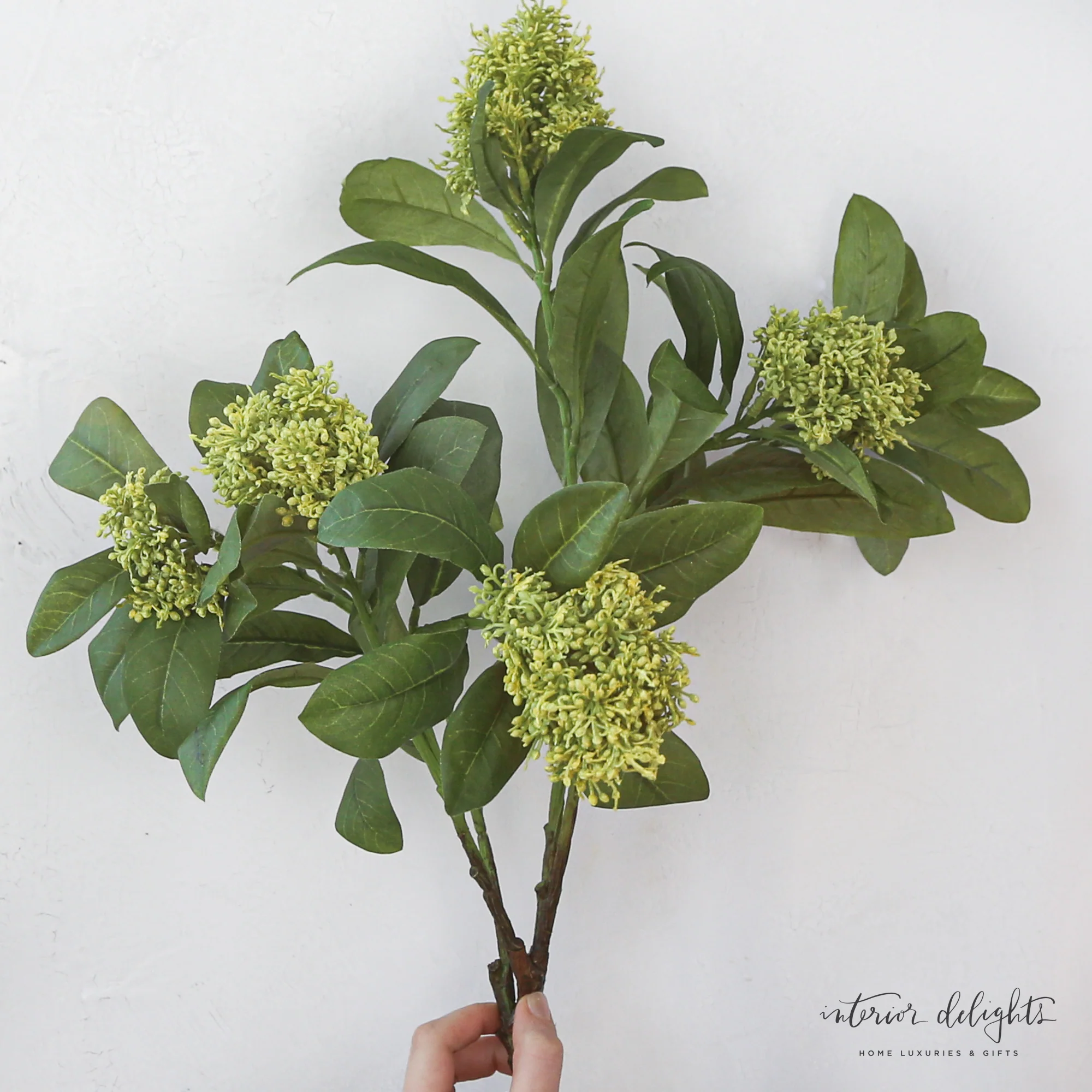 20" Green Leaf Spray & Jug Arrangement - Image 3