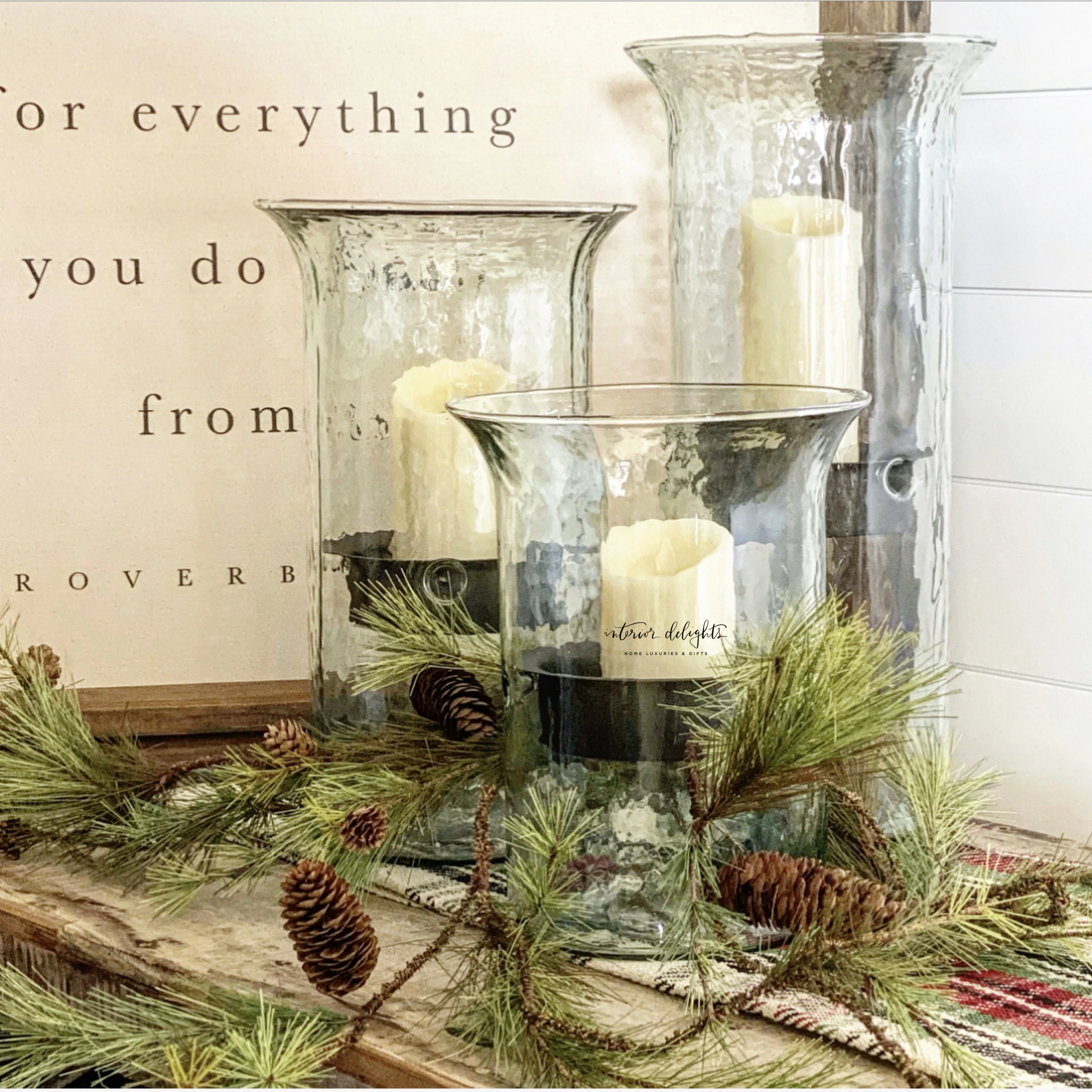 Large Hurricane Candle Holder: Choose from 3 sizes. - Image 5