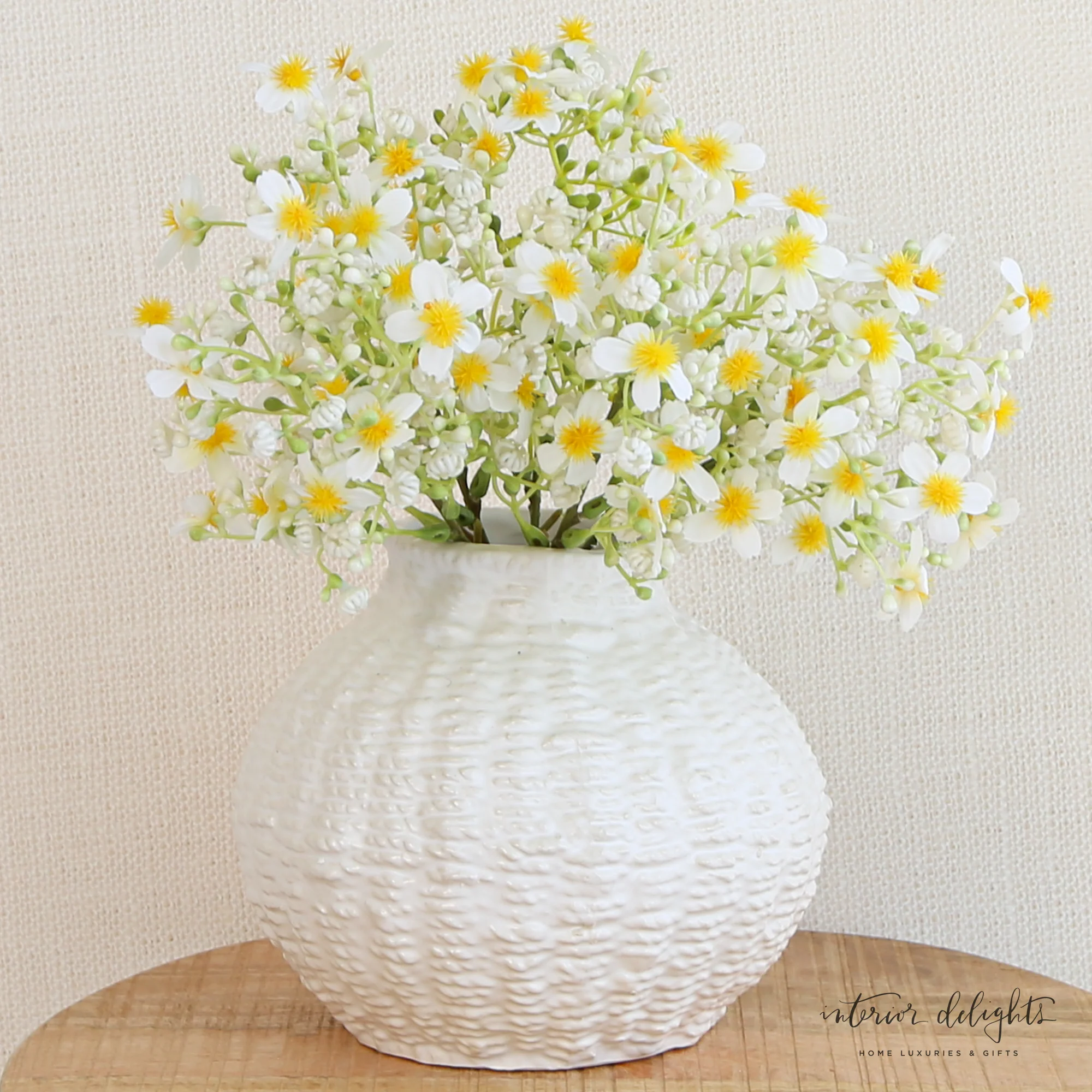6” Woven Ceramic Round Vase - Image 8