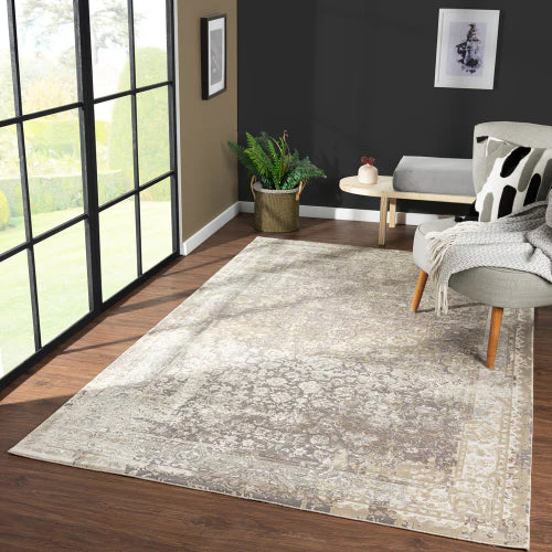 Monica Rug ( Gray / Beige ) - Image 4