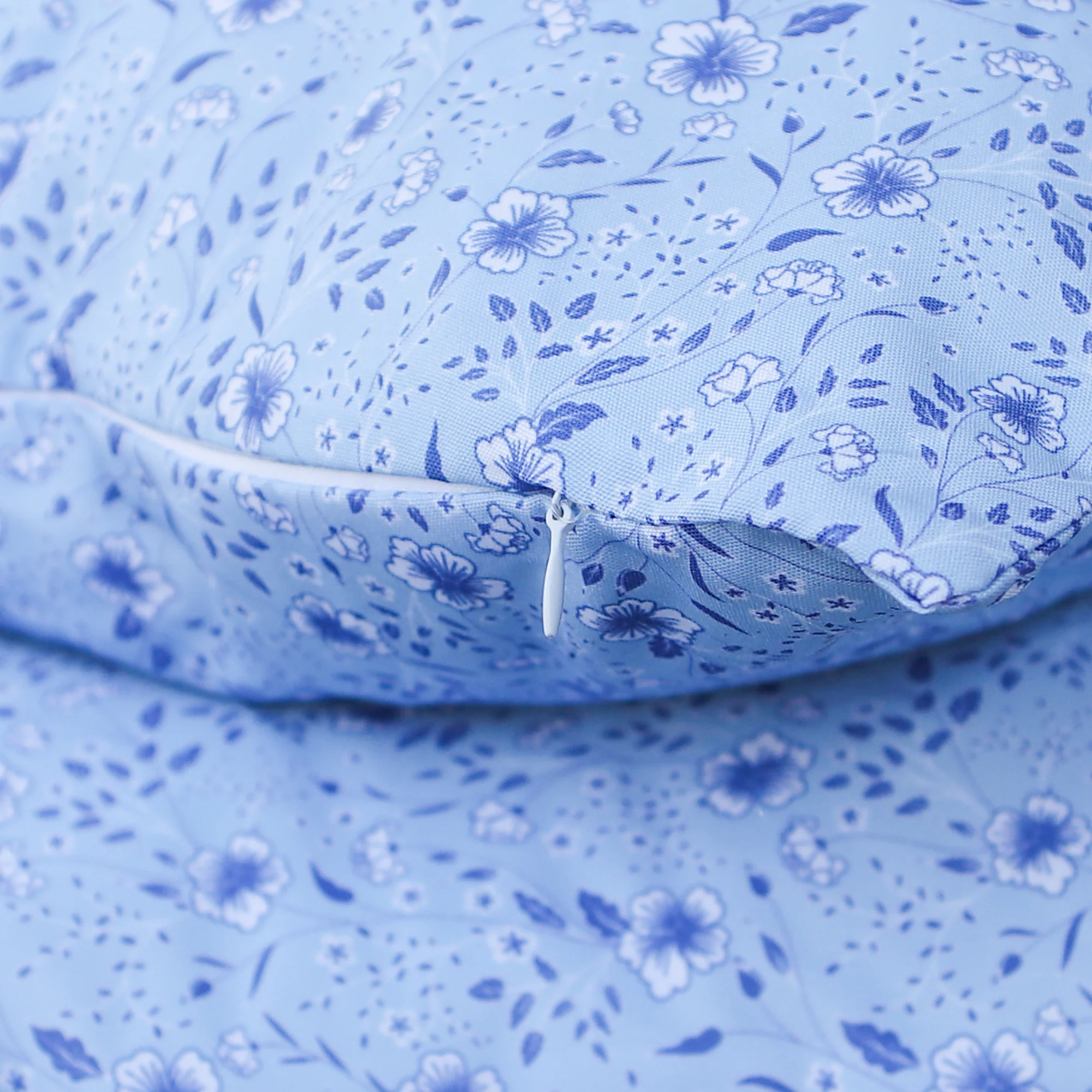 Blue Indoor/Outdoor Garden Pillow - Image 3