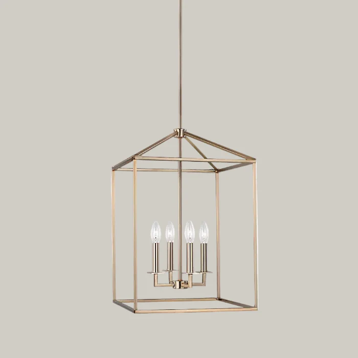 Patrick - 4 Light Medium Chandelier - Satin Brass - Image 4
