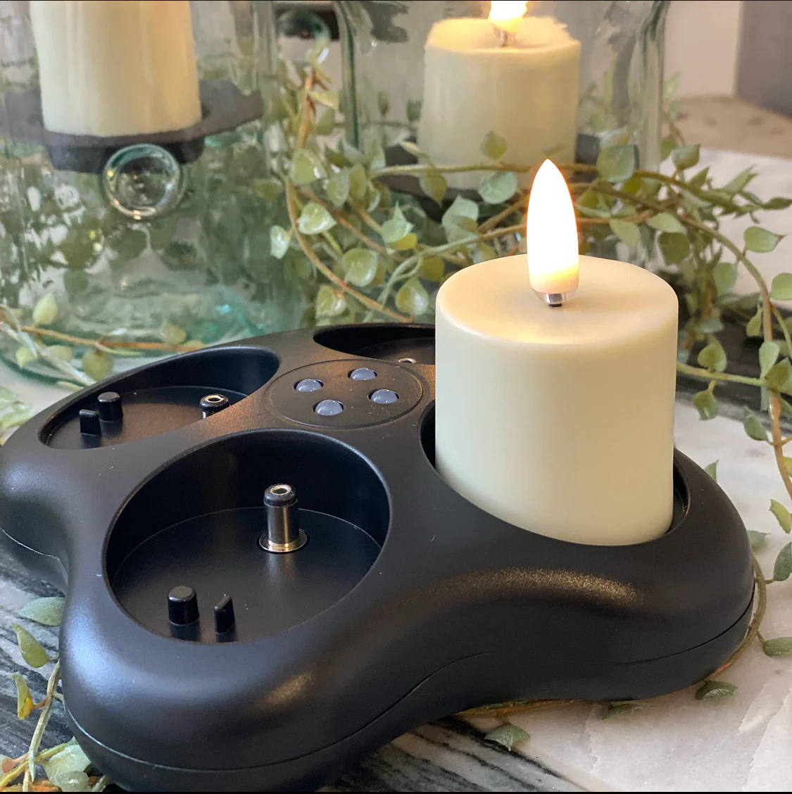 Rechargeable Flameless Votive Candle Set of 4 - Image 3