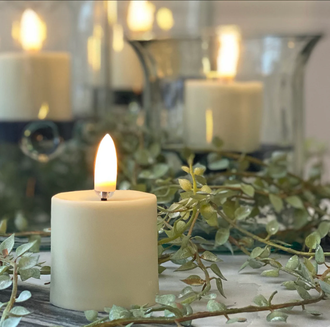 Rechargeable Flameless Votive Candle Set of 4 - Image 5