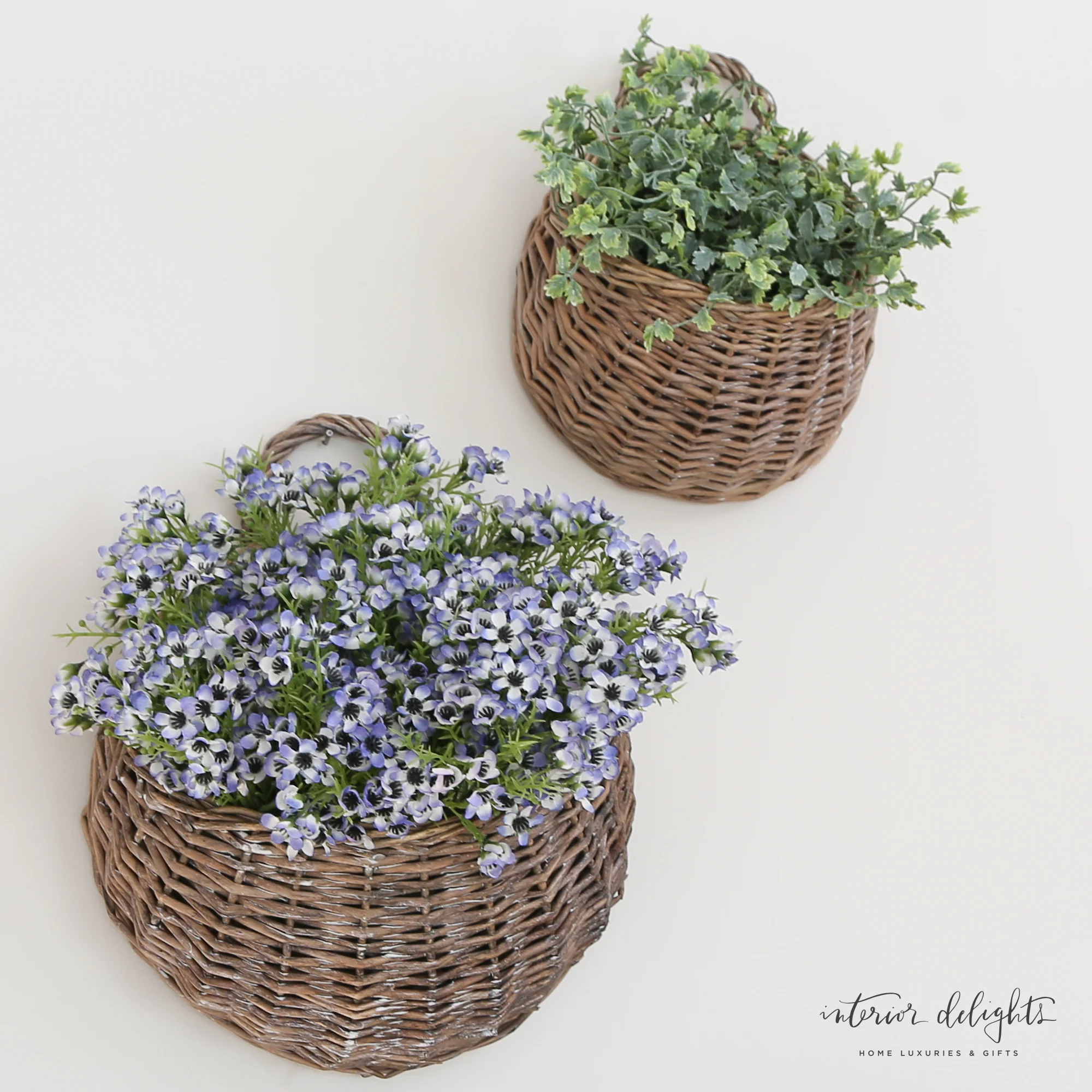 Willow Wall Baskets-Set of Two - Image 13