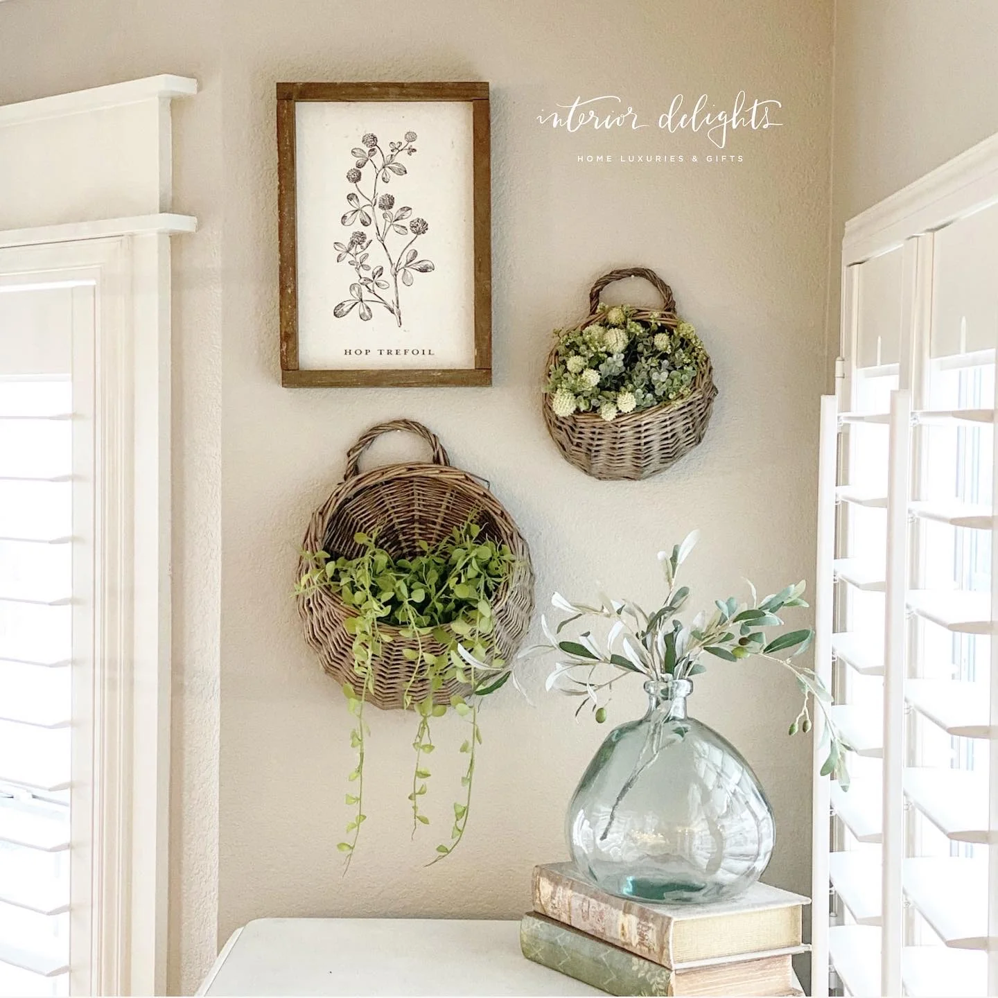 Willow Wall Baskets-Set of Two - Image 16