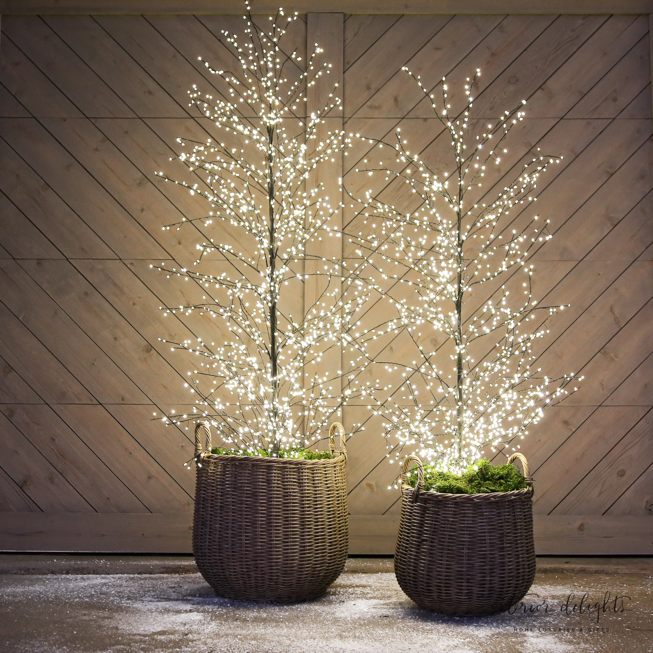 PREORDER Round Willow Planter Baskets - Set of 2 - Image 8