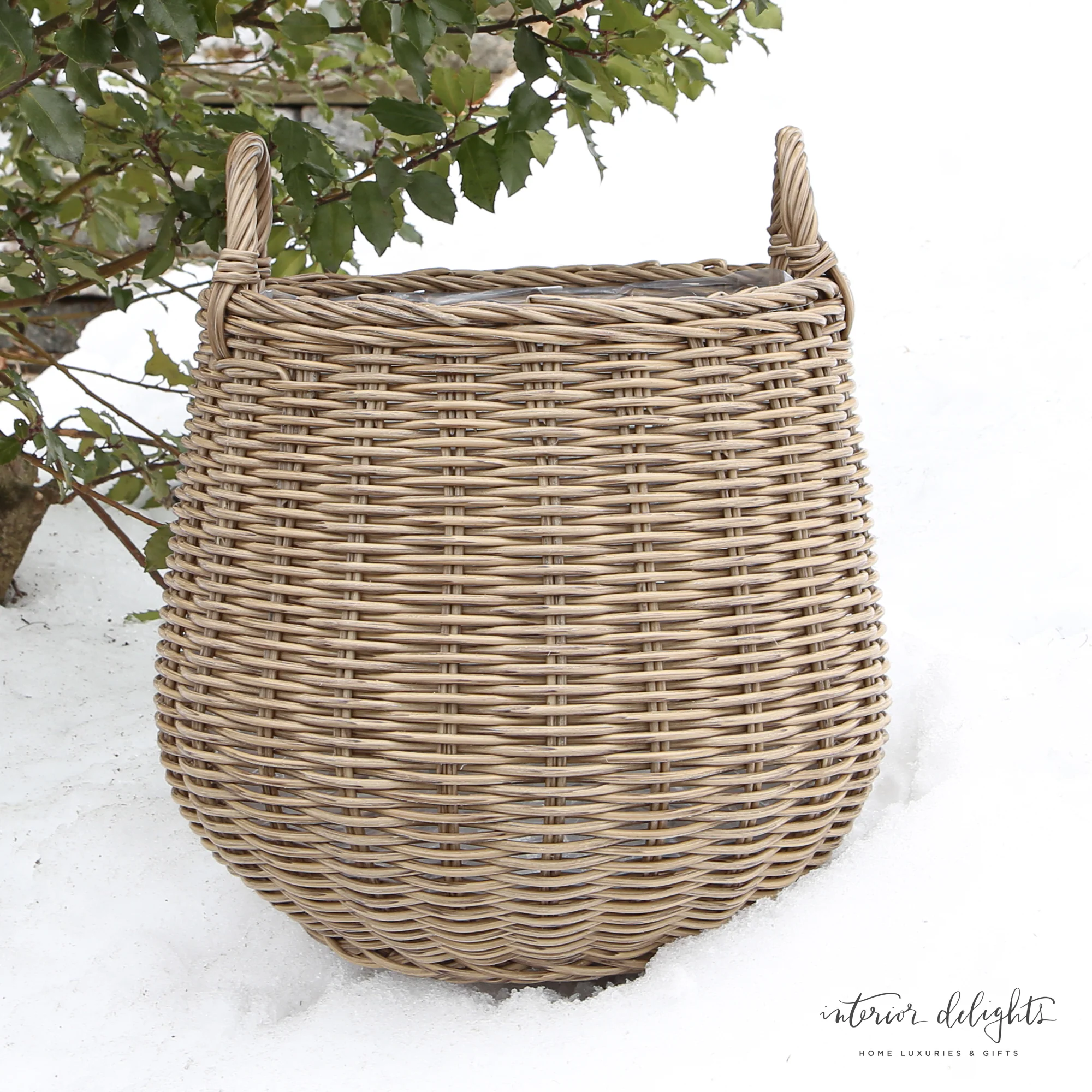 PREORDER Round Willow Planter Baskets - Set of 2 - Image 9