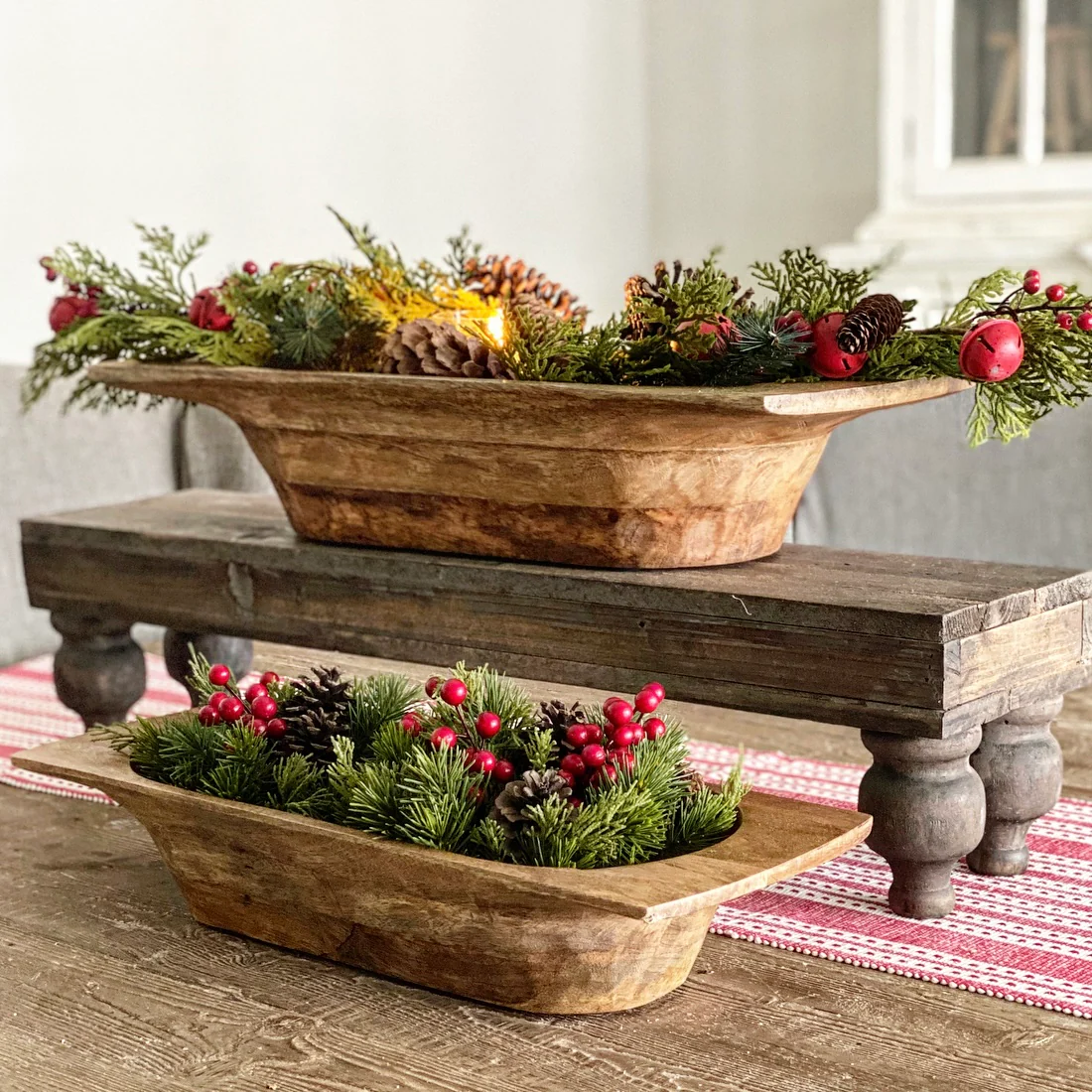Rustic Footed Wood Riser - Image 11