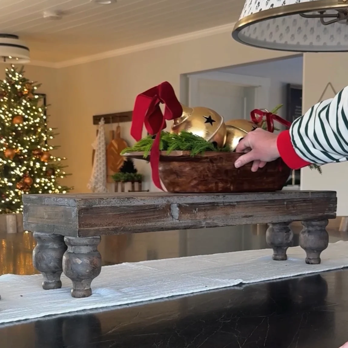 Rustic Footed Wood Riser - Image 3