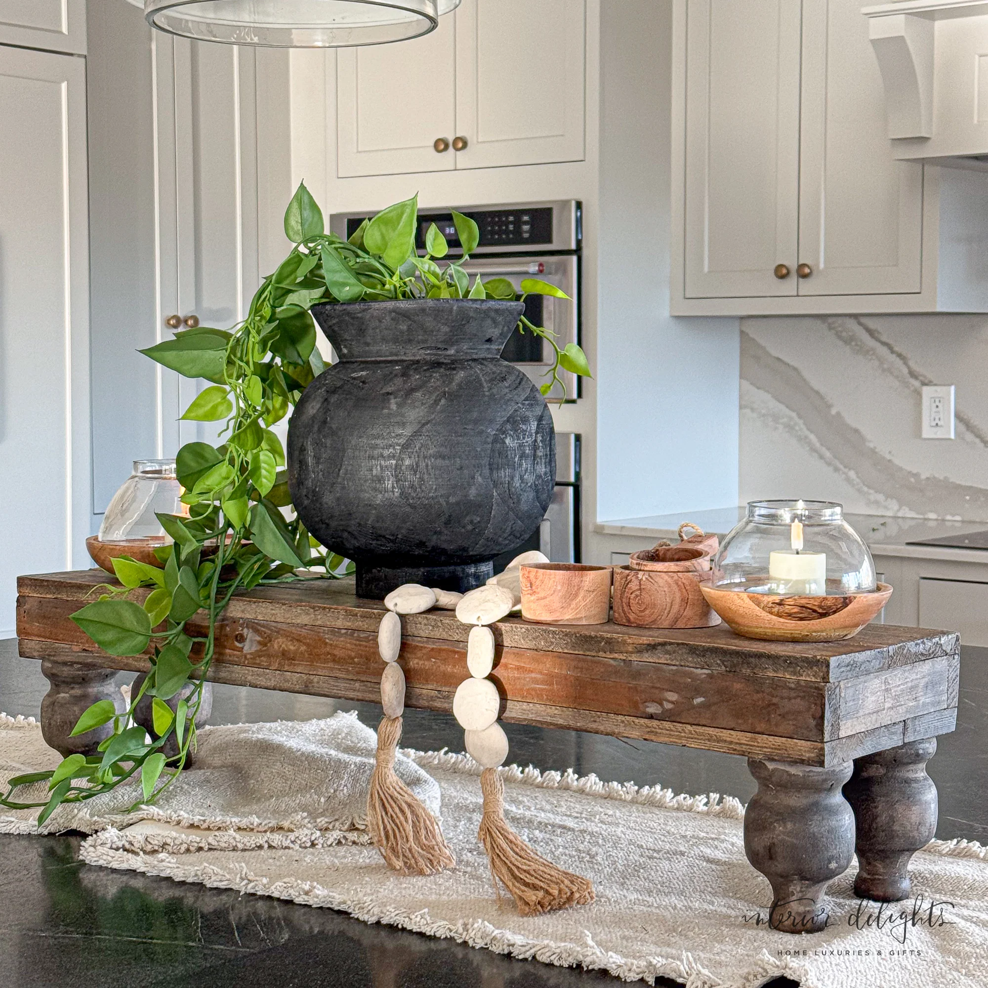 Rustic Footed Wood Riser - Image 5