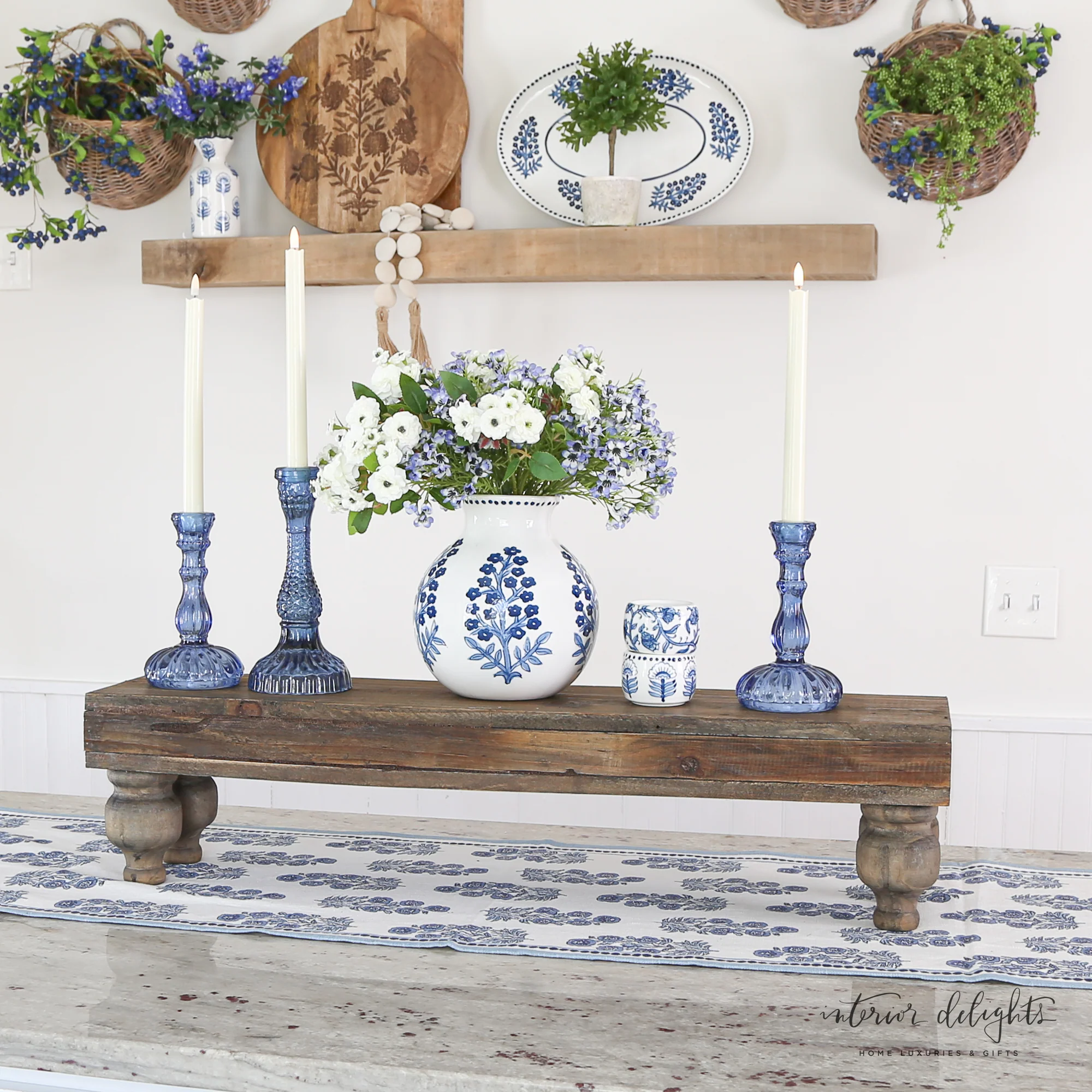 Rustic Footed Wood Riser - Image 6