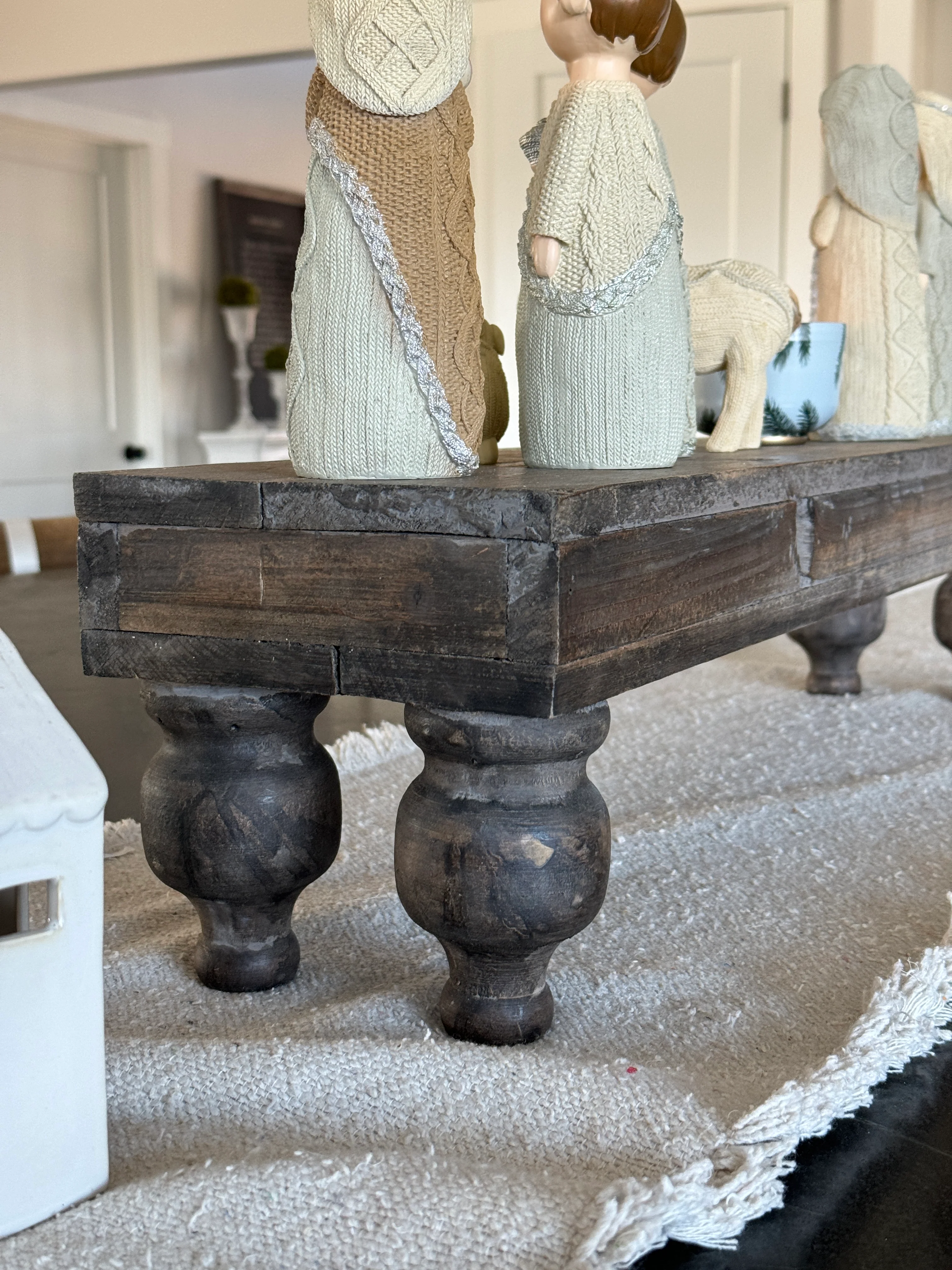 Rustic Footed Wood Riser - Image 9