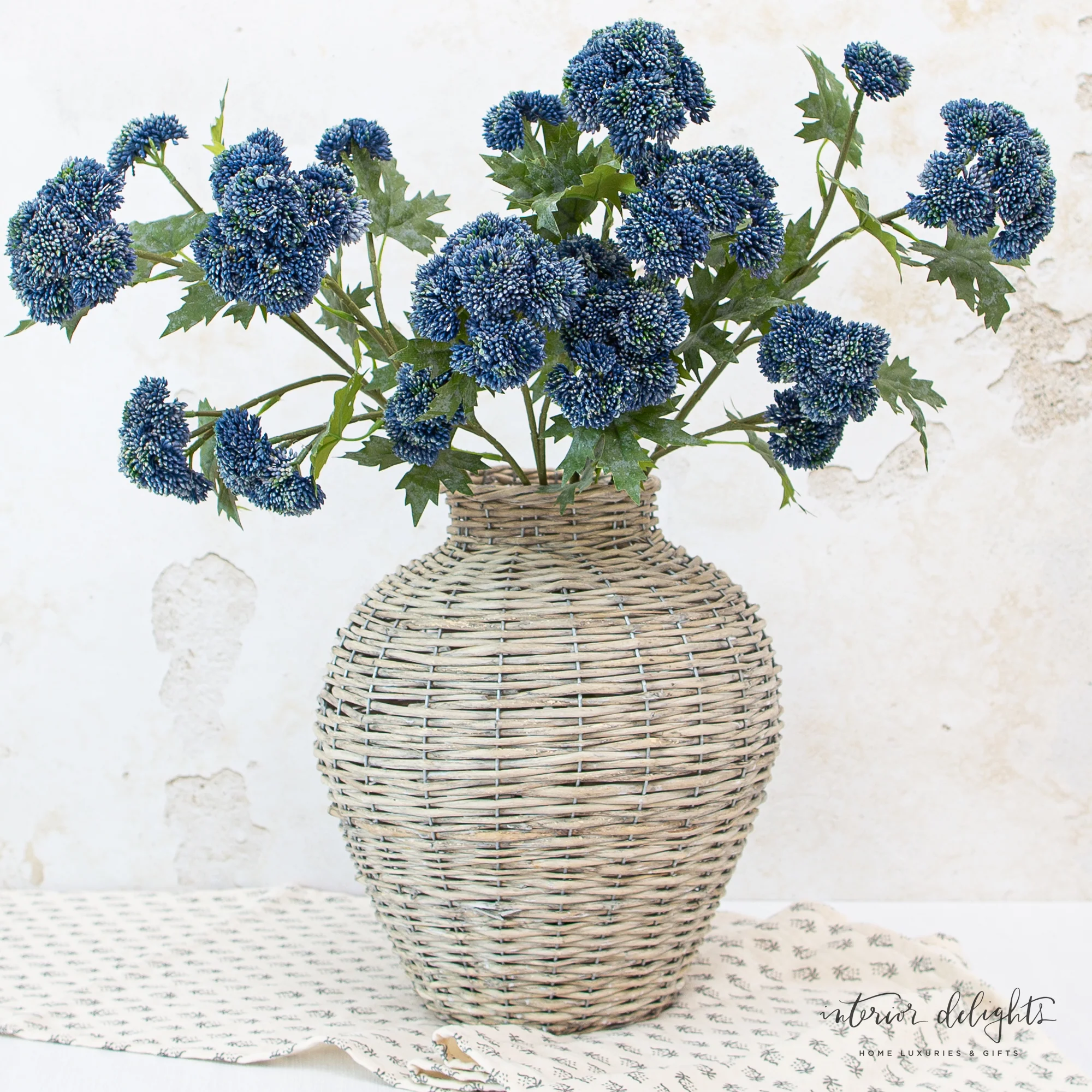 Blue Sedum Spray with 3 Blooms - Image 3