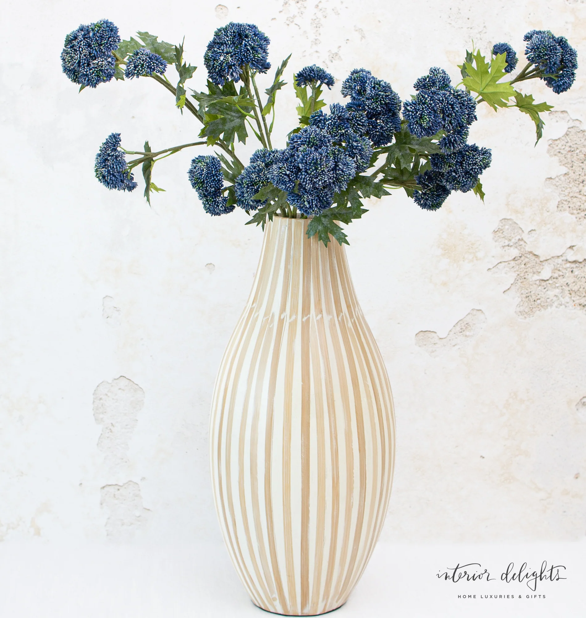 21” Natural Striped Vase - Image 2
