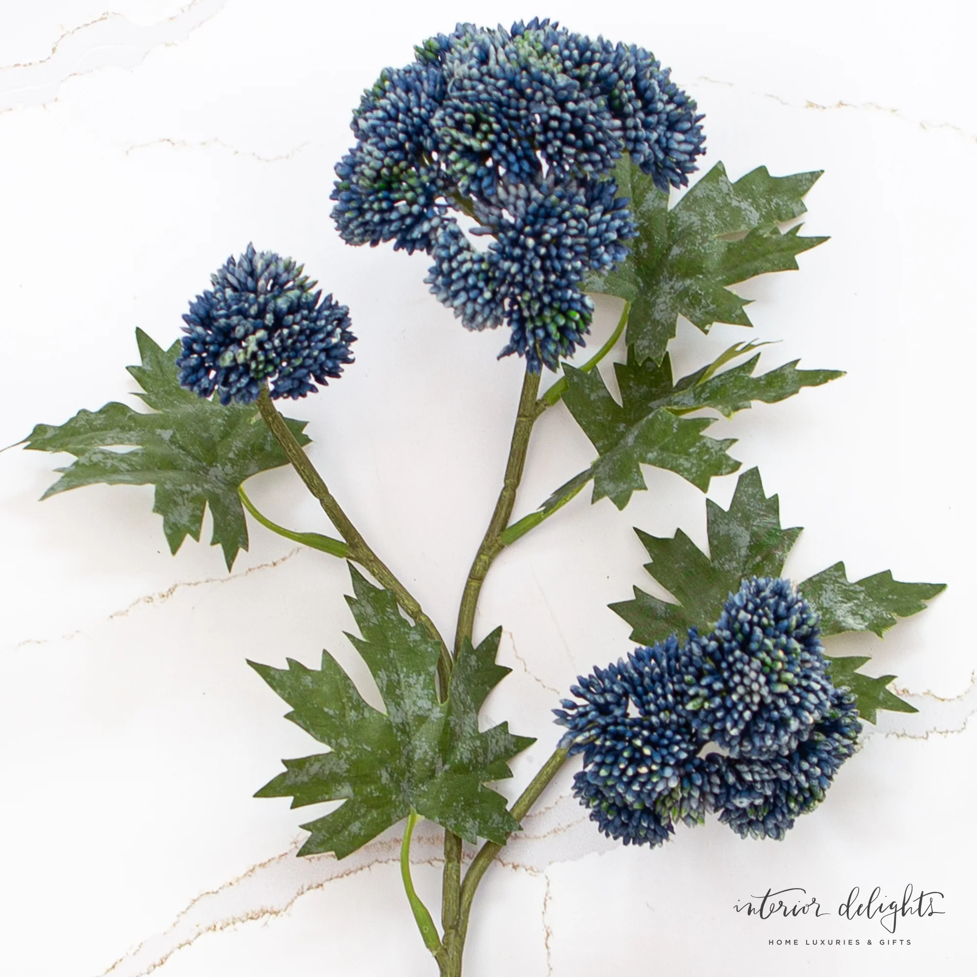 Blue Sedum Spray with 3 Blooms - Image 5