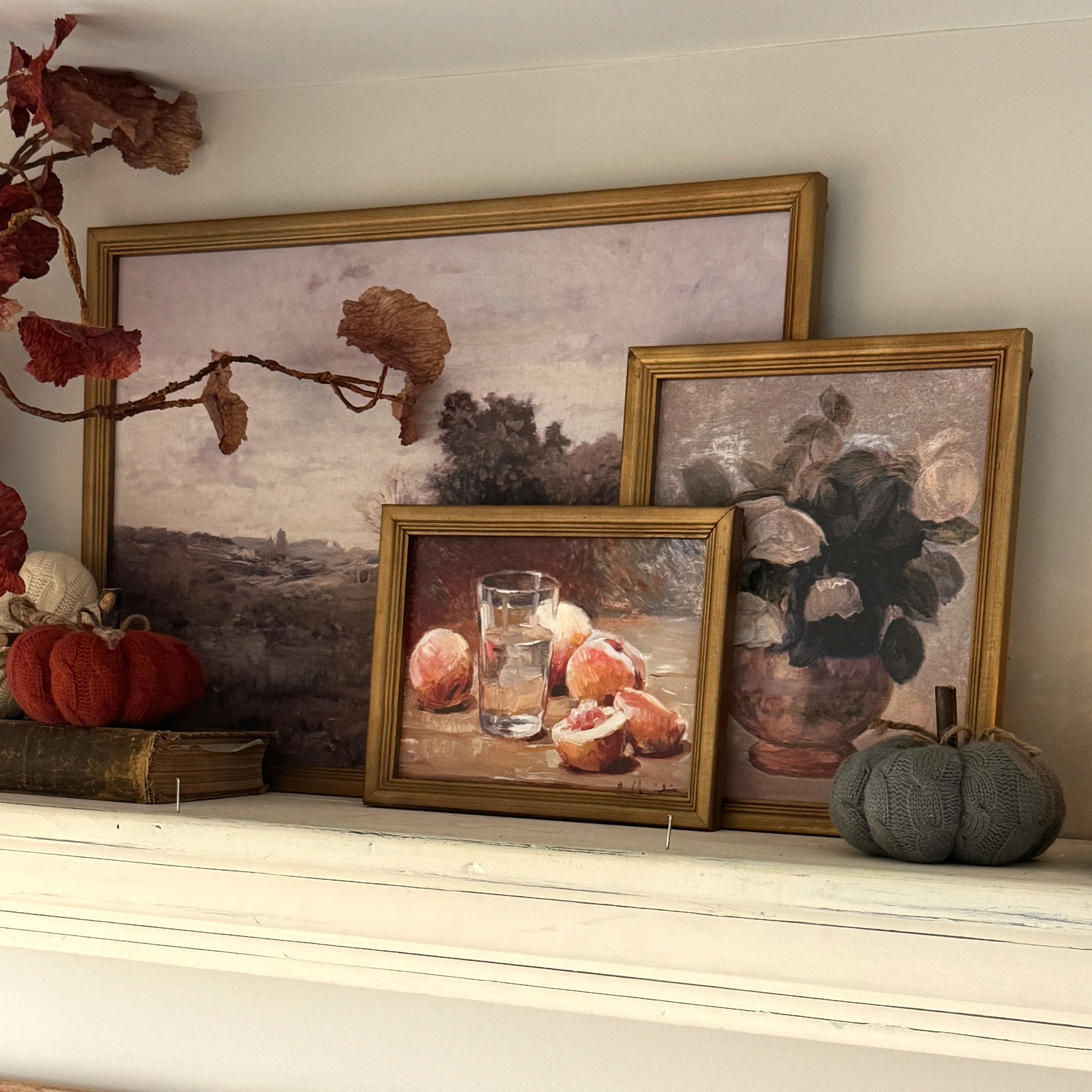 Set of 5 Vintage Style Framed Art - Image 3