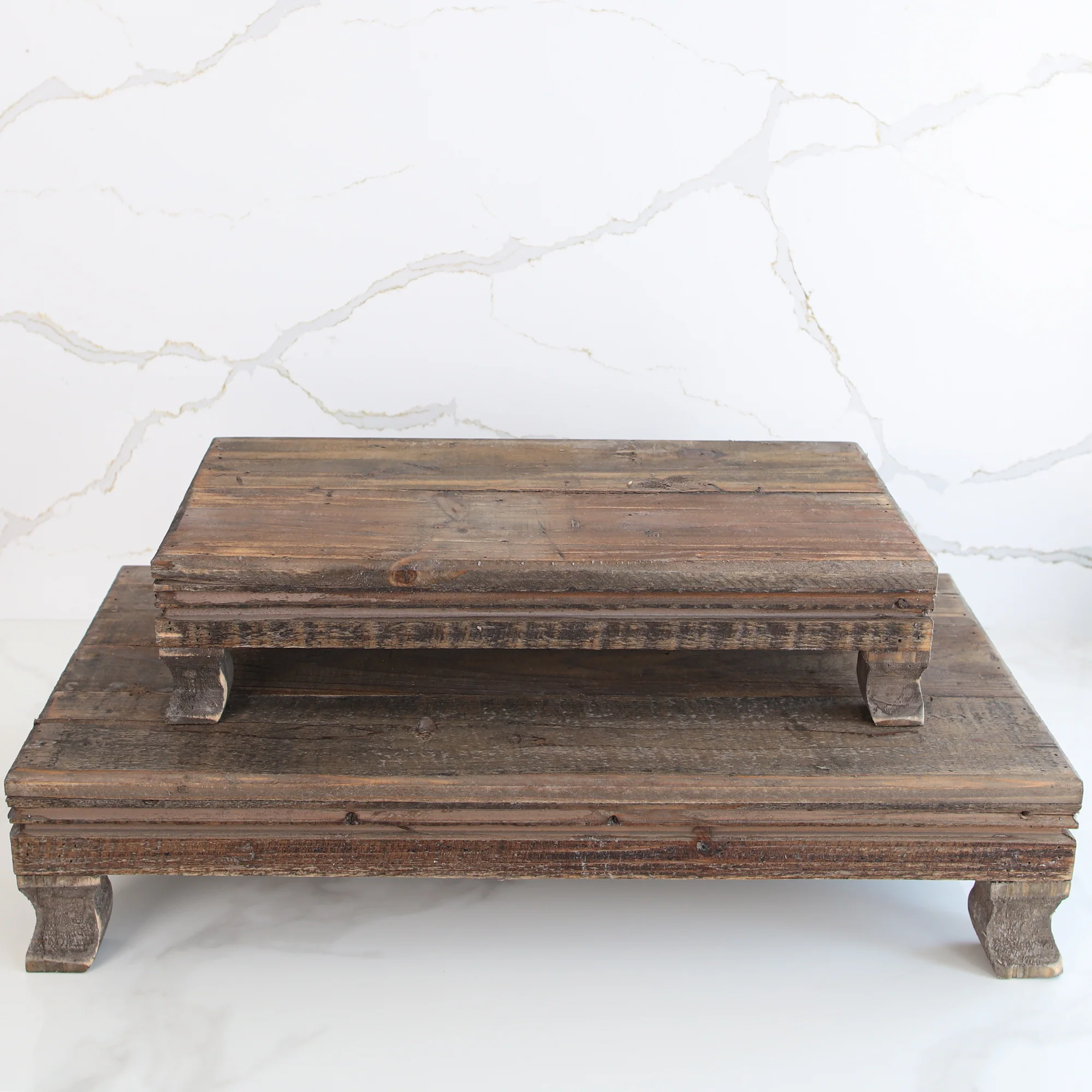 Wooden Footed Risers, Set of 2 - Image 5